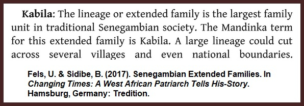 Fels-Kabila-Senegambia-Family